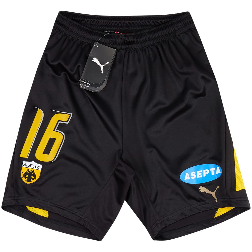 2007-08 AEK Athens Away Shorts # (L.Kids)