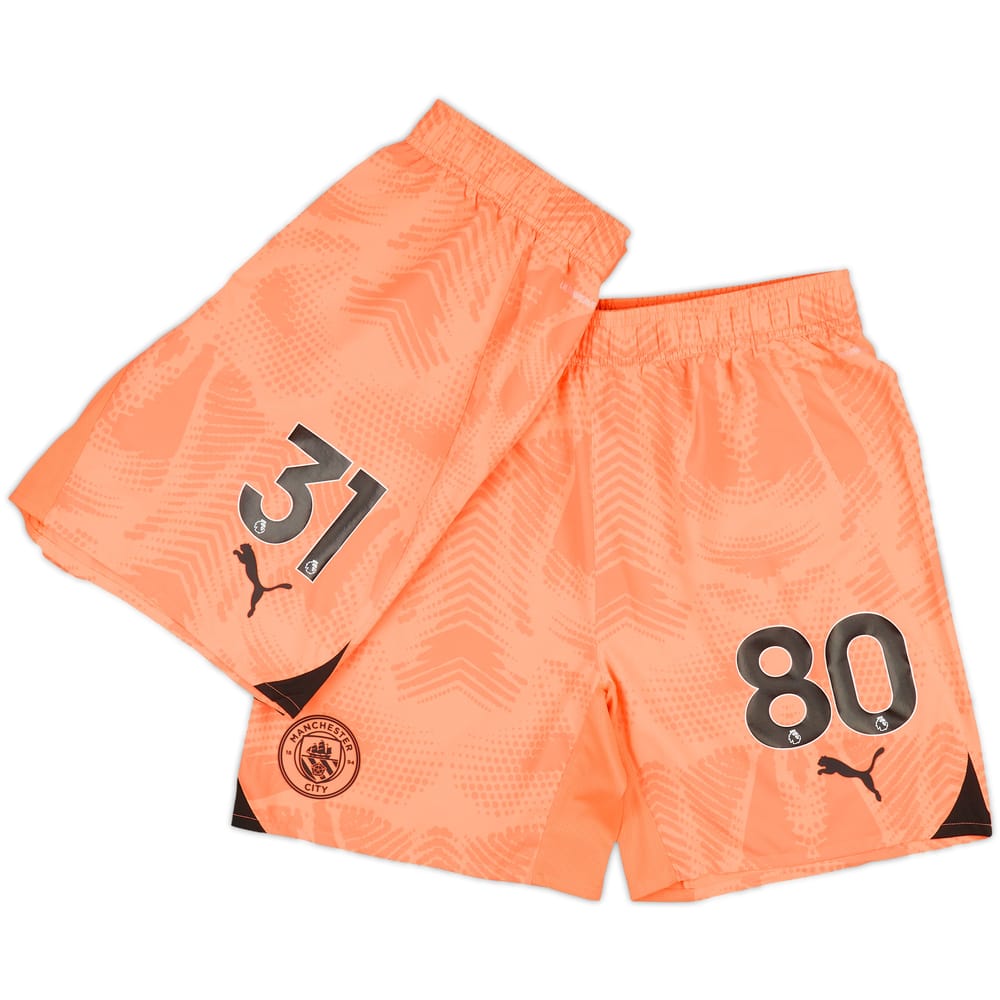 2024-25 Manchester City Player Issue GK Away Shorts # - As New - (L)