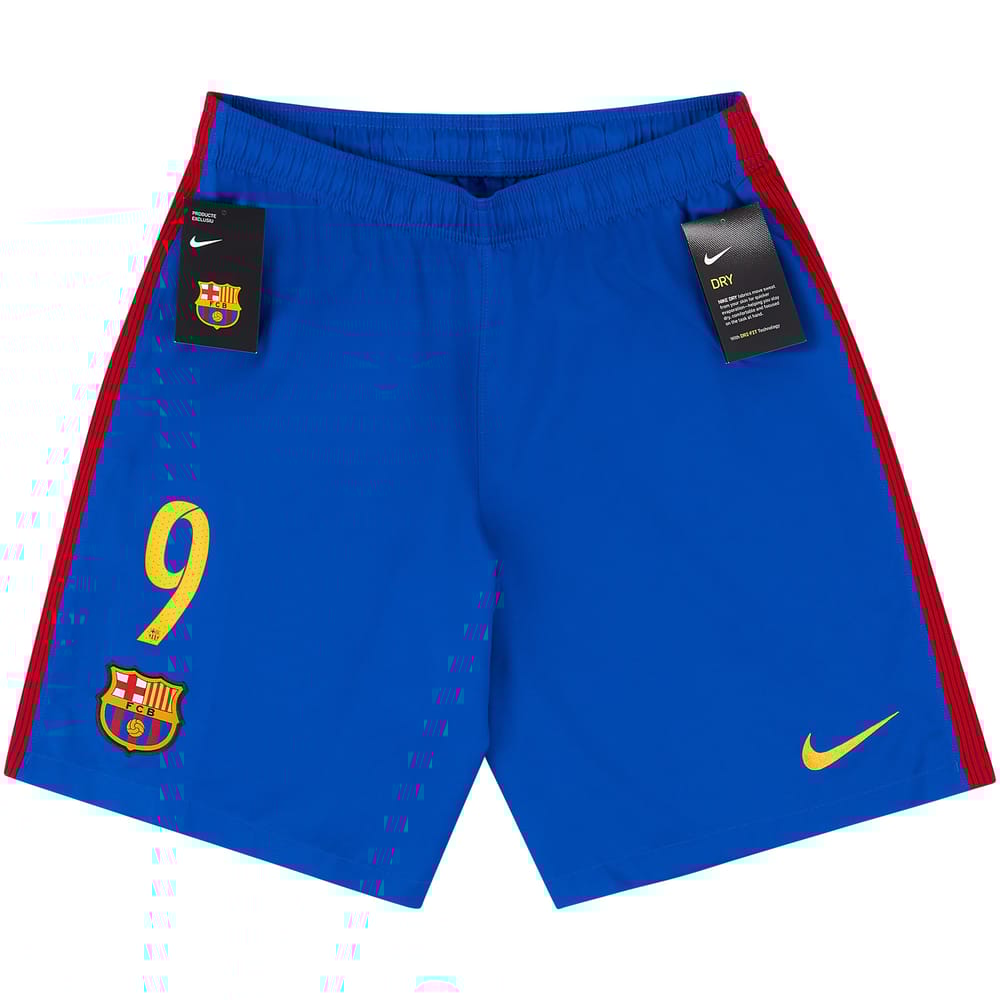 2016-17 Barcelona Home Shorts #9 (Suarez)