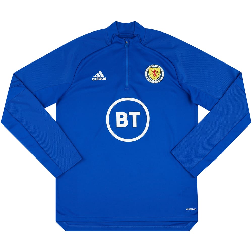 2020-21 Scotland Player Issue 1/4 Zip Training Top (Excellent)