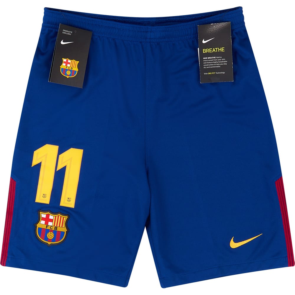 2017-18 Barcelona Home Shorts #11 (Dembele) KIDS