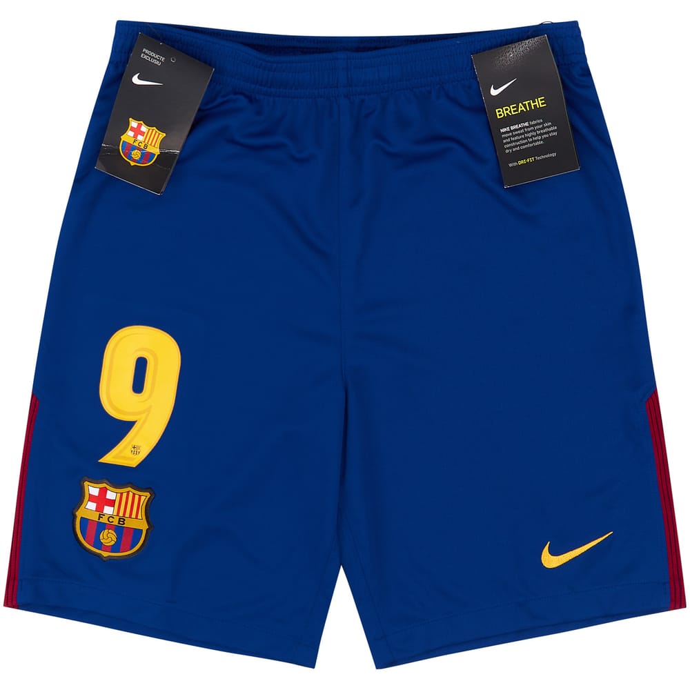 2017-18 Barcelona Home Shorts #9 (Suarez)