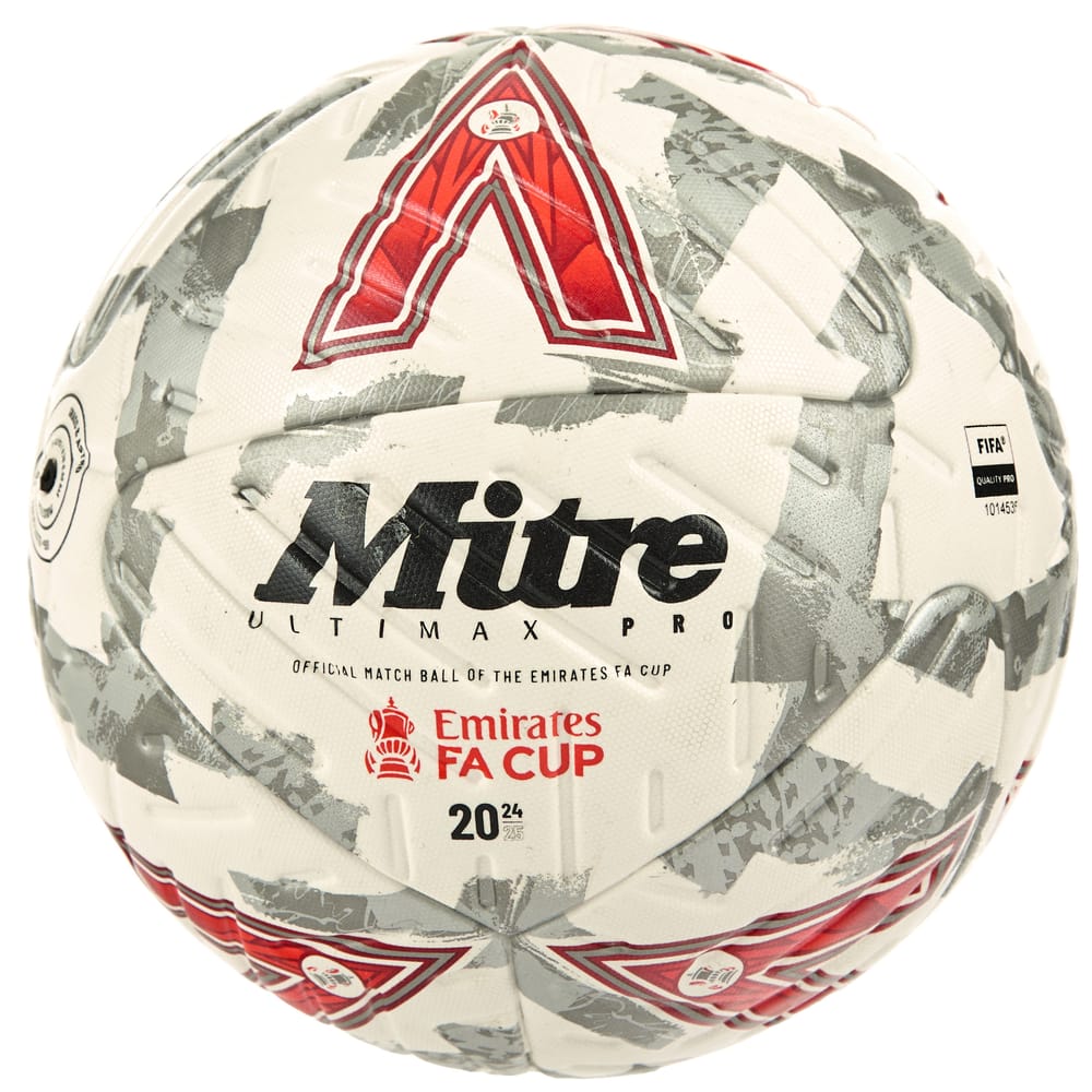 2024-25 Emirates FA Cup Mitre Ultimax Pro Official Match Ball - 9/10 - (Size 5)
