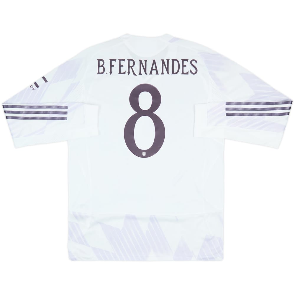 2025-26 Manchester United Authentic Away L/S Shirt B.Fernandes #8