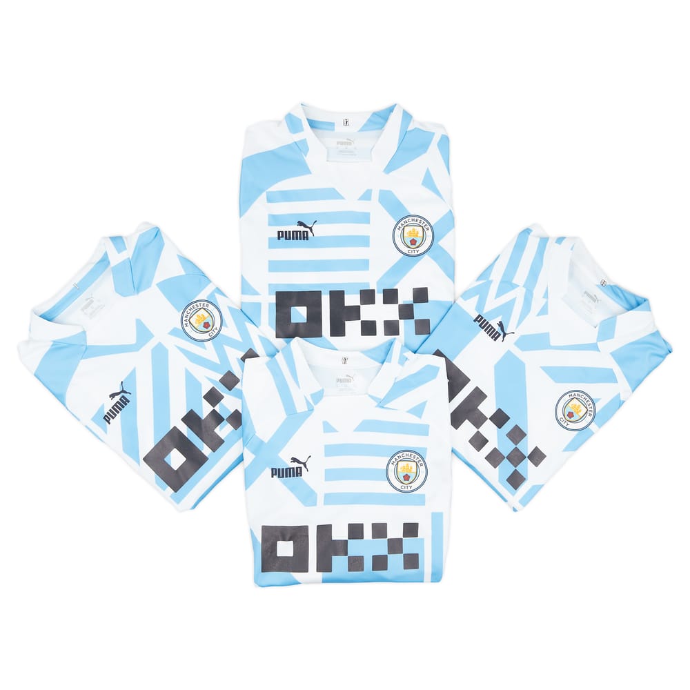 2022-23 Manchester City Player Issue Pre-Match Training Top # - Very Good 7/10 - (M)
