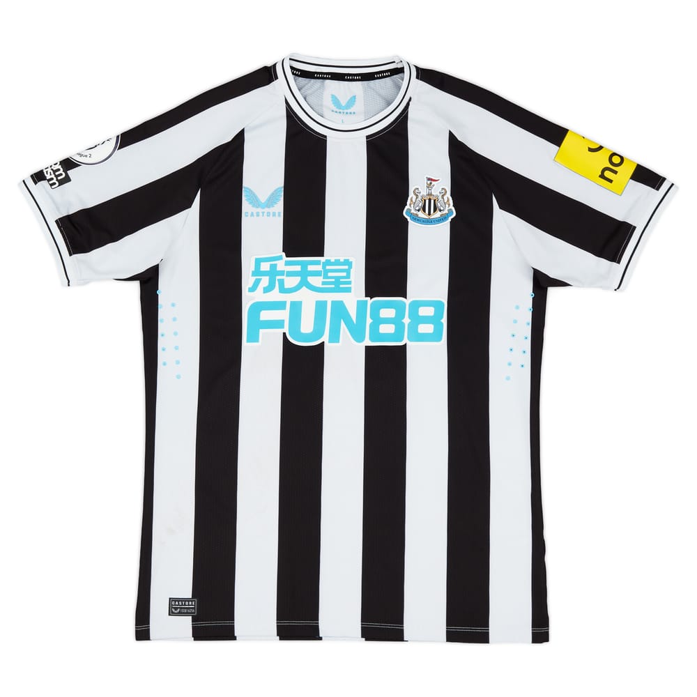 2022-23 Newcastle Match Worn Home Shirt # - Very Good - (M)