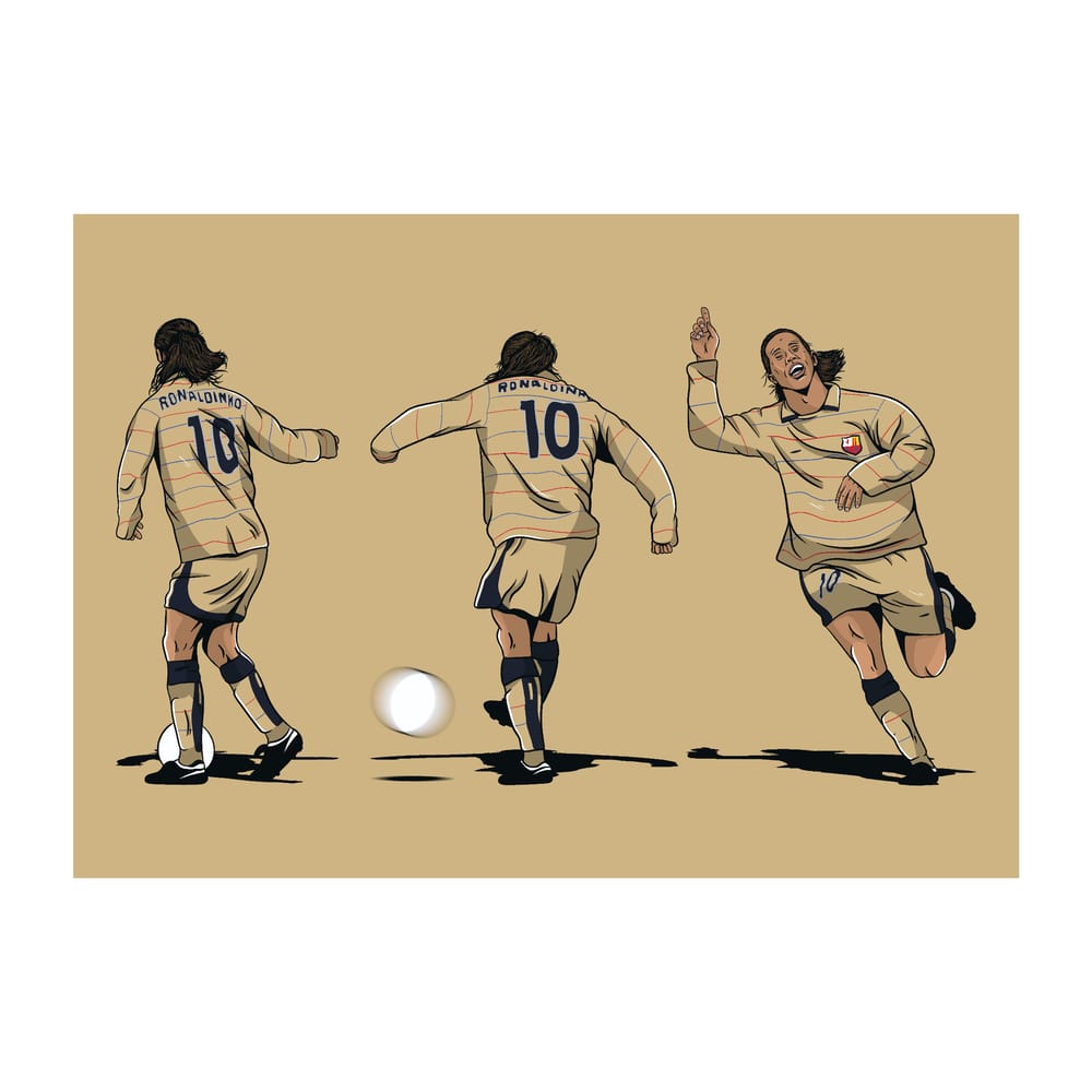 Ronaldinho Legends A3 Print/Poster