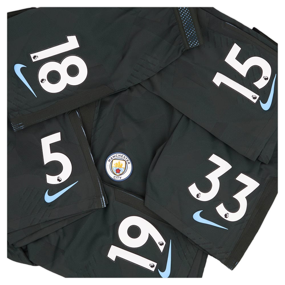 2017-18 Manchester City Player Issue Third Shorts # - As New
