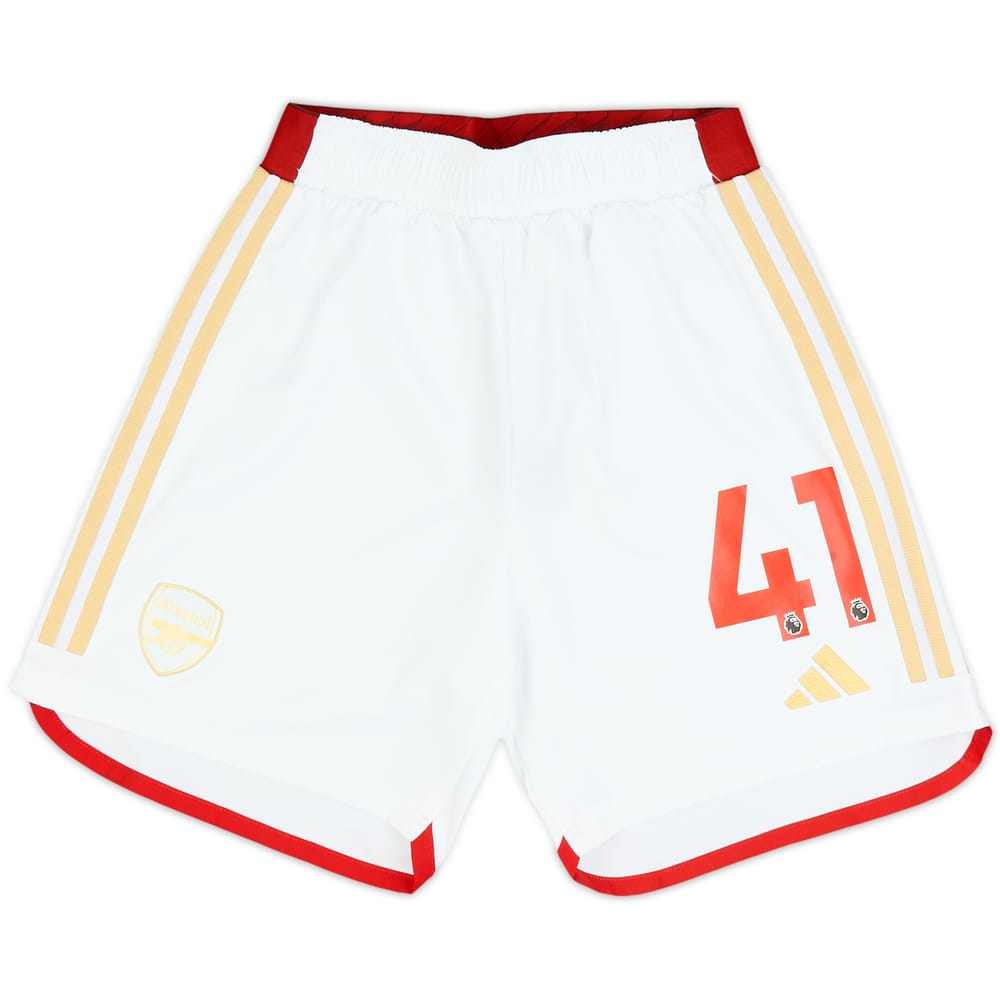 2023-24 Arsenal Authentic Home Shorts #41 (Rice) - (S)