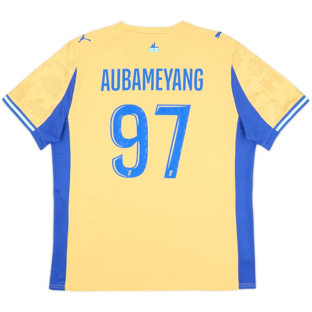 2025-26 Olympique Marseille Fourth Shirt Aubameyang #97 
