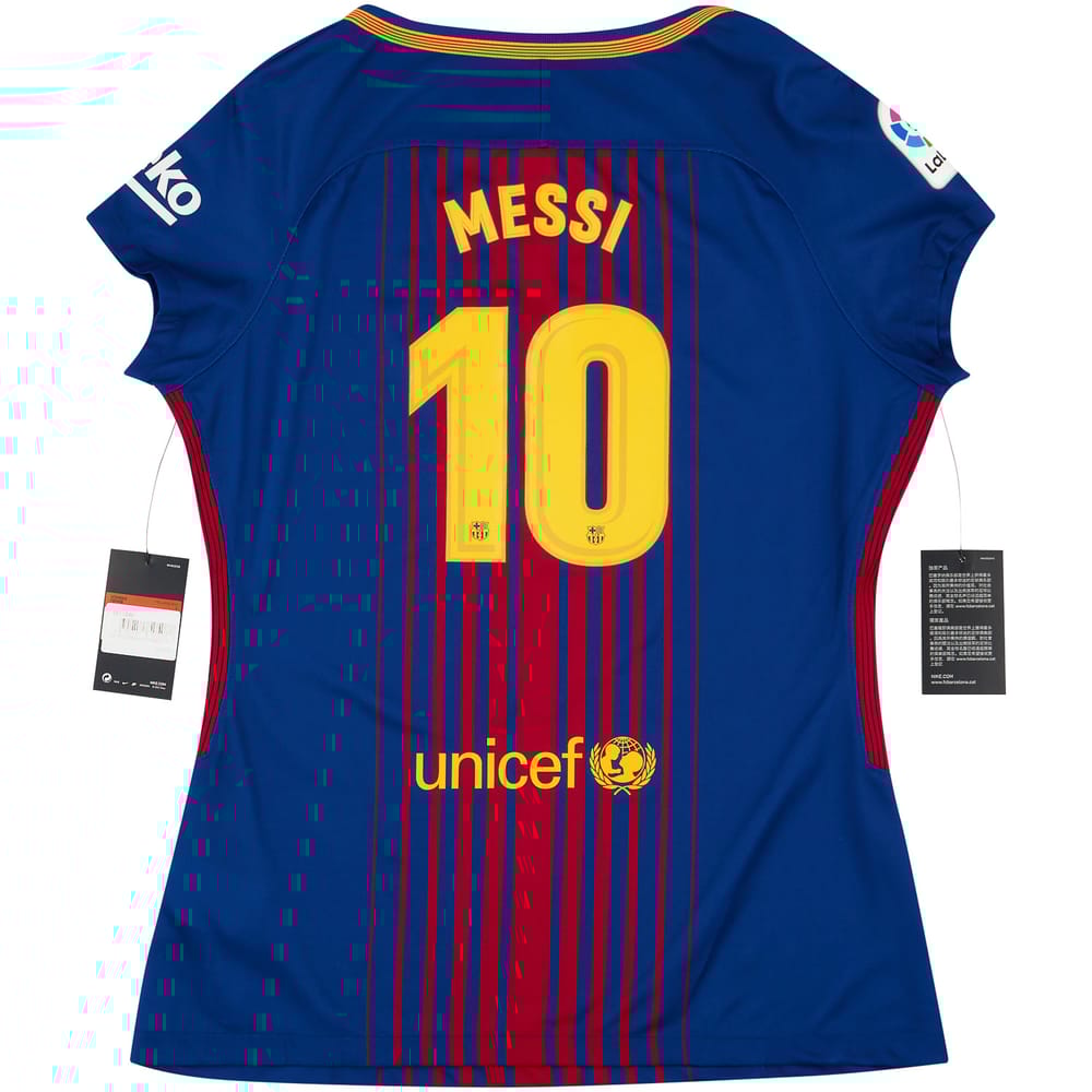 2017-18 Barcelona Home Shirt Messi #10 (Womens)