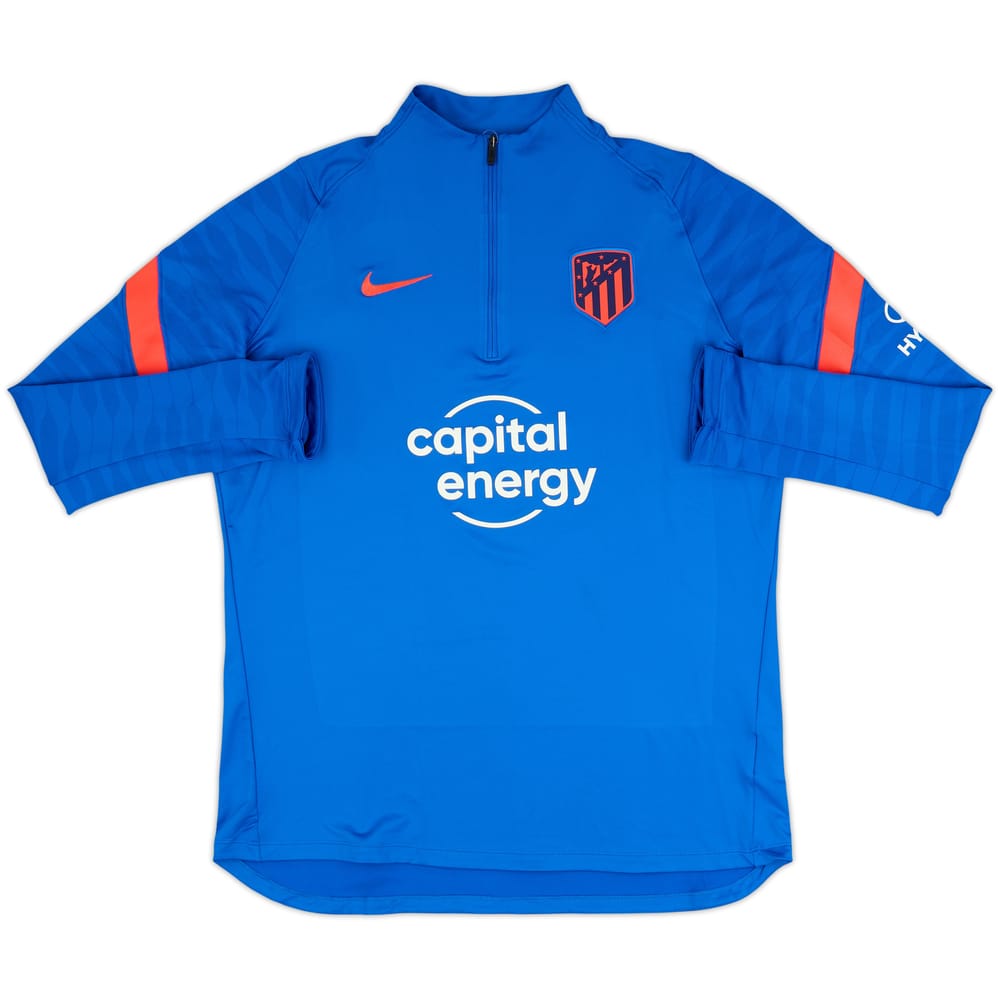 2021-22 Atletico Madrid Nike 1/4 Zip Training Top - As New - (XL)
