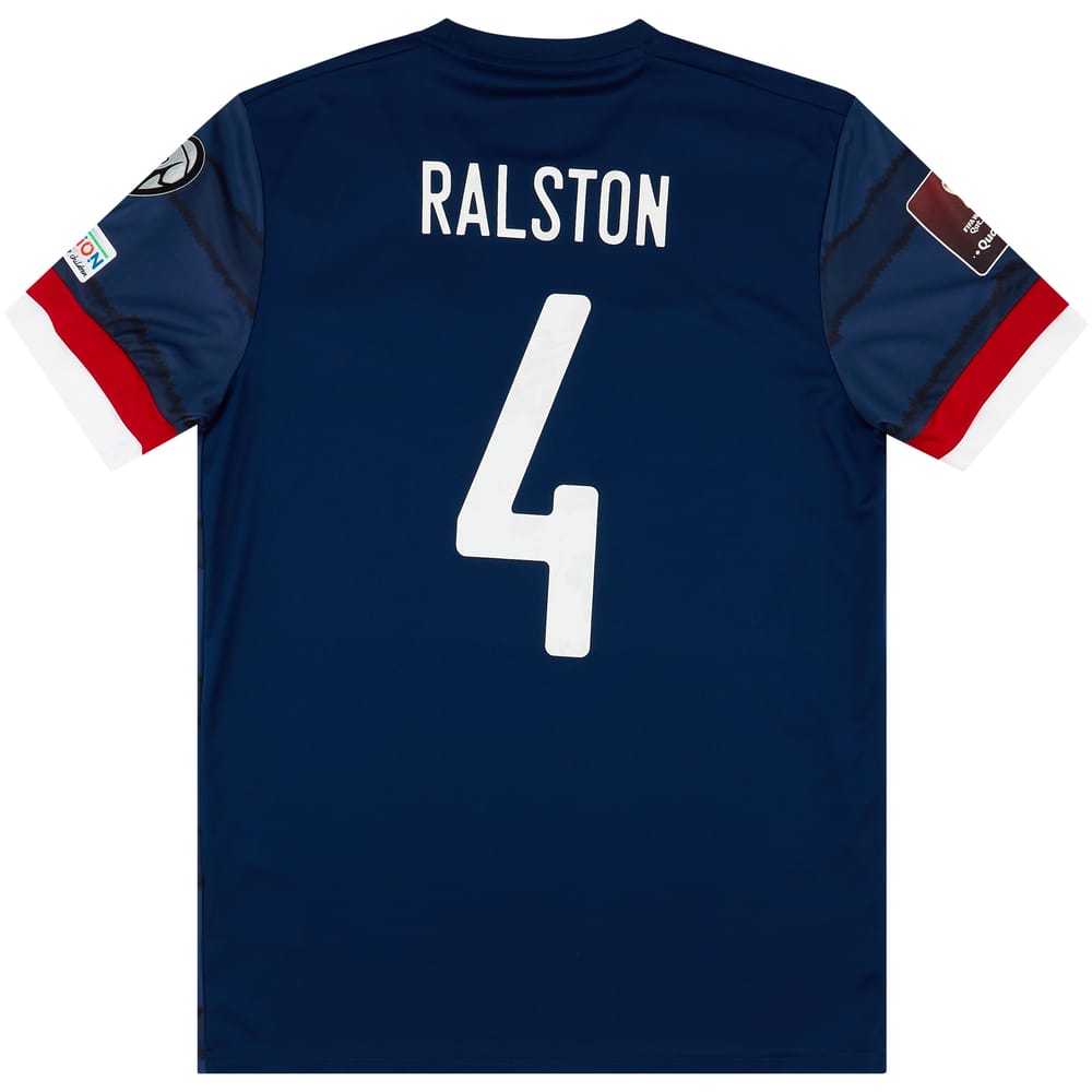 2020-21 Scotland Home Shirt Ralston #4 - NEW - (M)