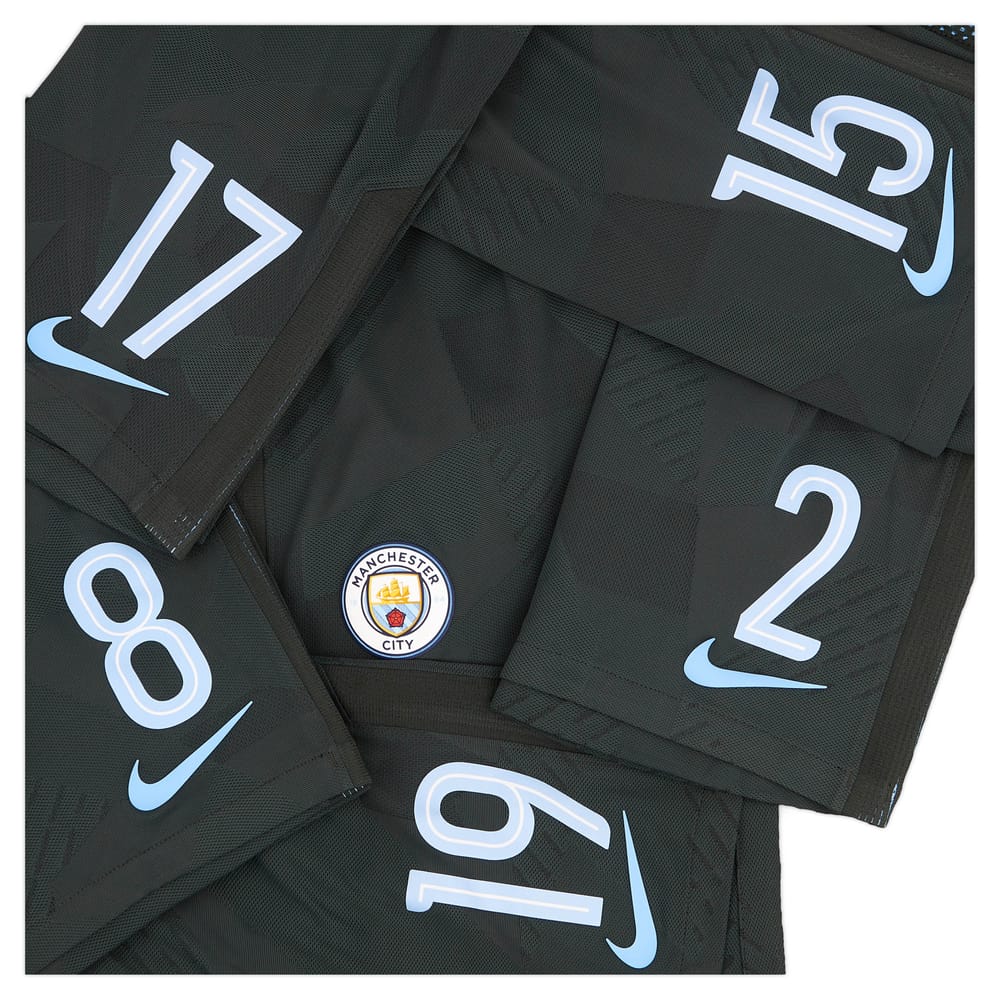 2017-18 Manchester City Player Issue Third Shorts # - As New