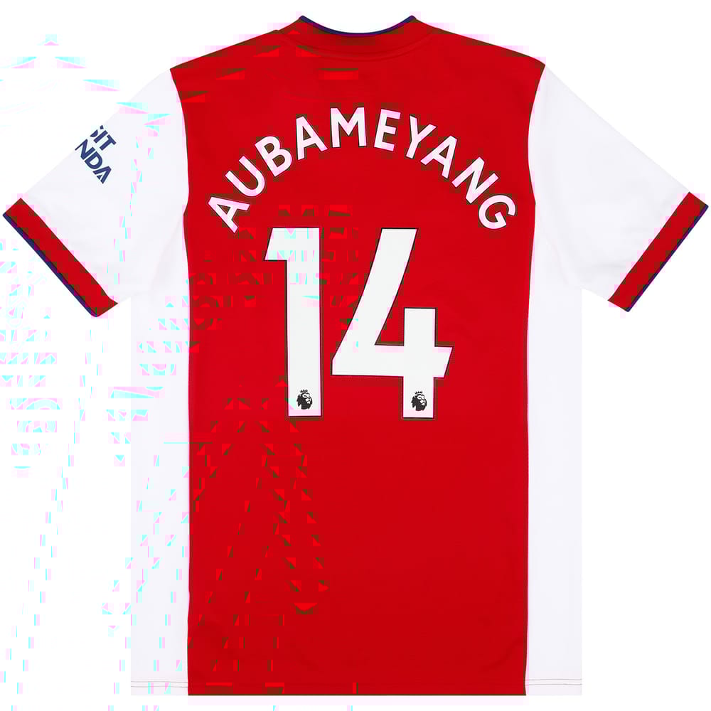 2021-22 Arsenal Home Shirt Aubameyang #14