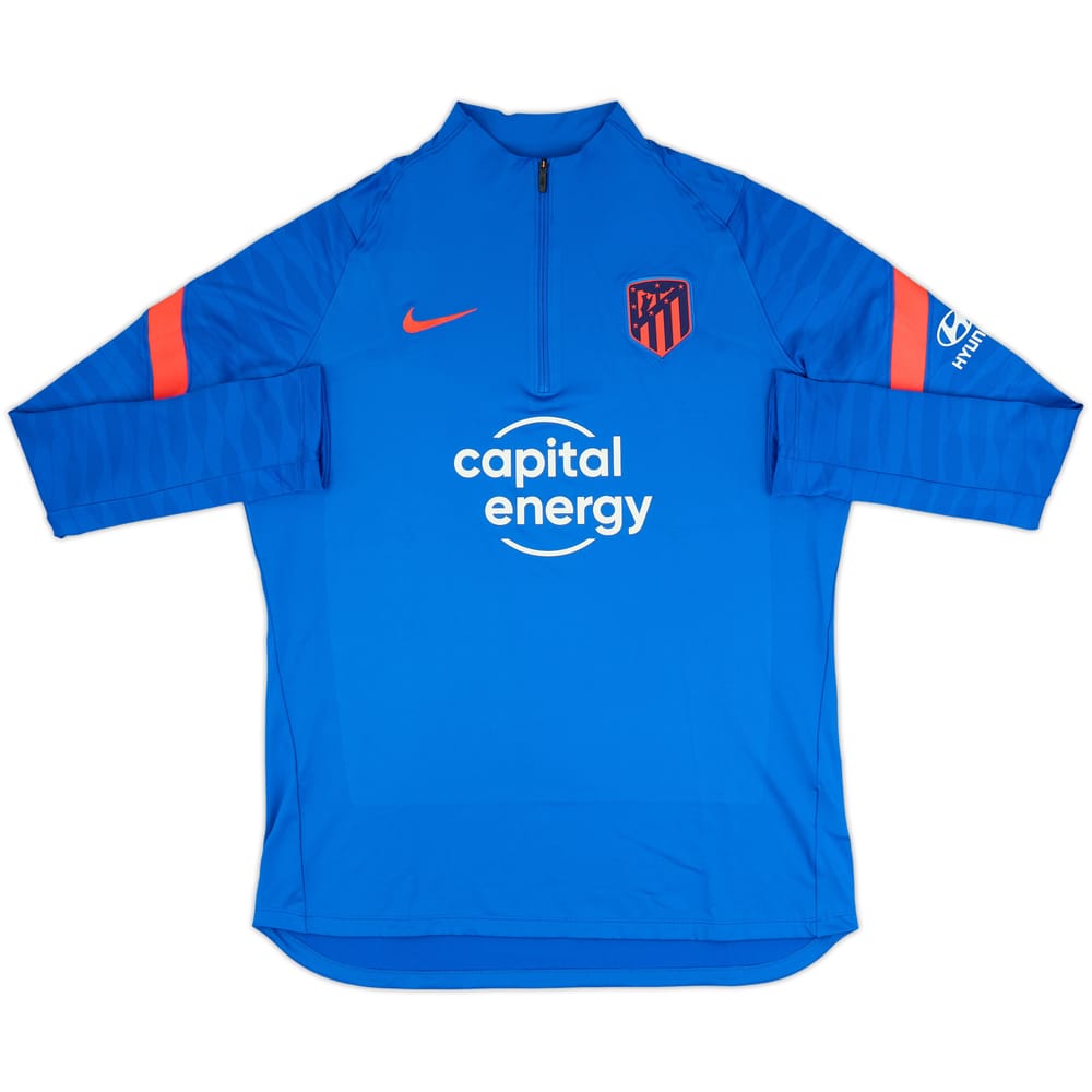 2021-22 Atletico Madrid Nike 1/4 Zip Training Top - As New - (XL)