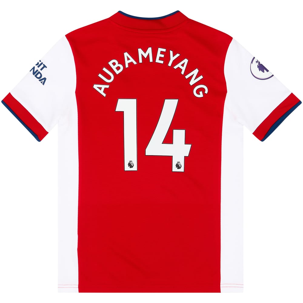 2021-22 Arsenal Home Shirt Aubameyang #14 - NEW - (KIDS)