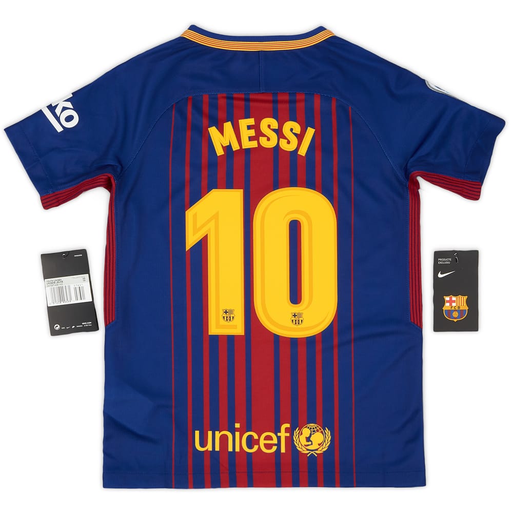 2017-18 Barcelona Home Shirt Messi #10 - (XS.Kids)