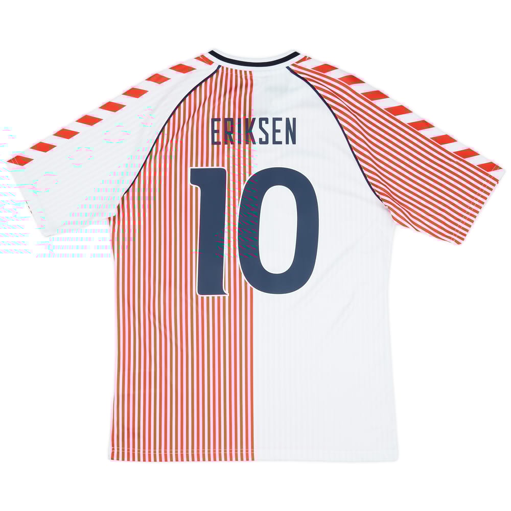2023 Denmark Hummel 'DBU 86' Reissue Away Shirt Eriksen #10