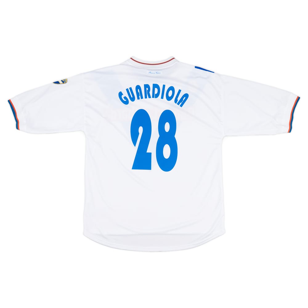 2001-02 Brescia Garman Reissue Away Shirt Guardiola #28