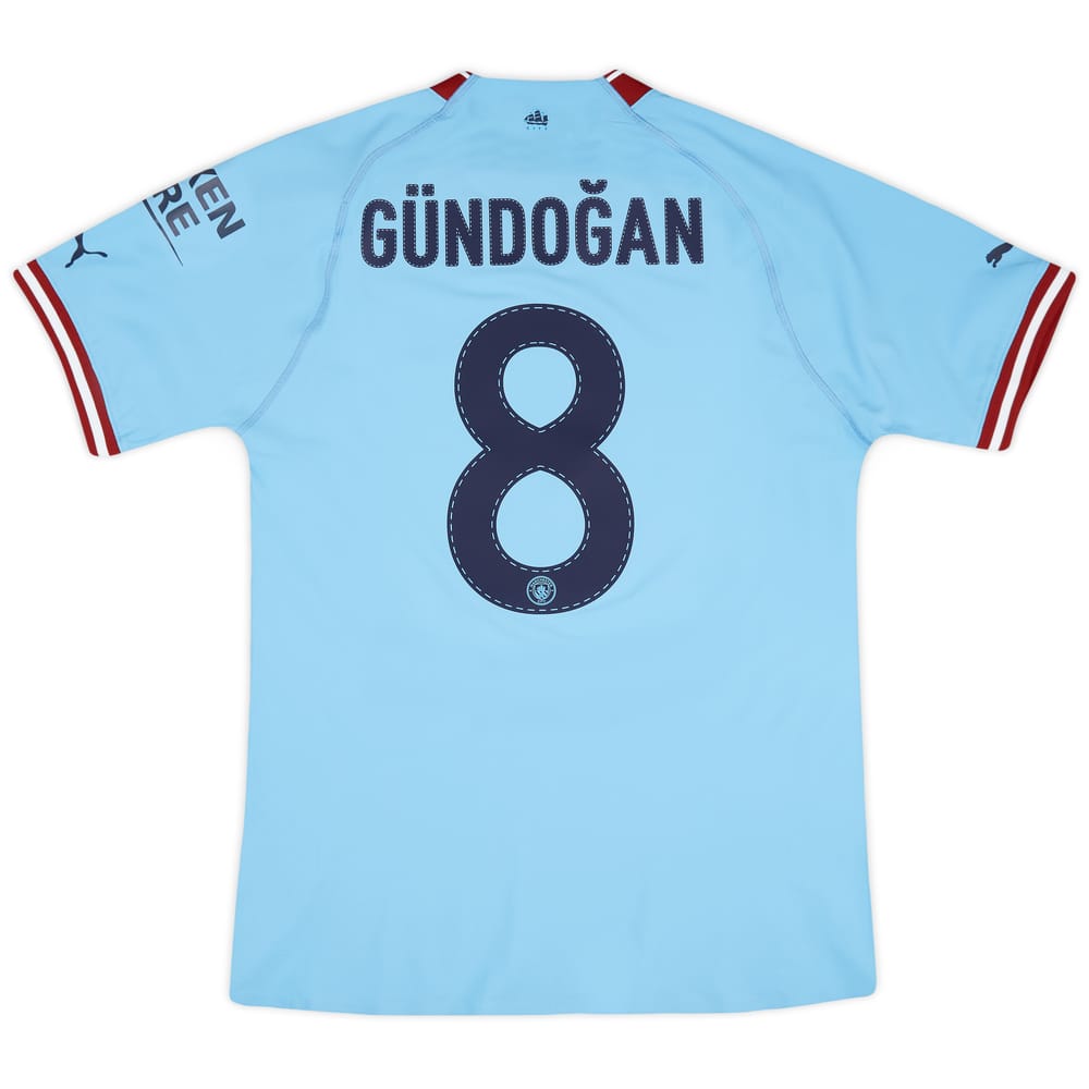 2022-23 Manchester City Player Issue European Home Shirt Gündoğan #8