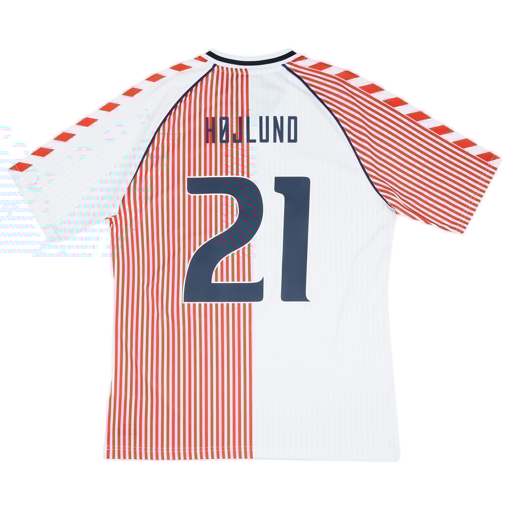 2023 Denmark Hummel 'DBU 86' Reissue Away Shirt Hojlund #21