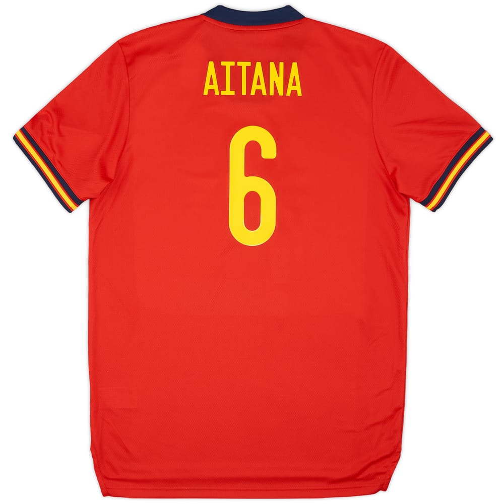 2022 Spain Women's Home Shirt Aitana #6 (Unisex)