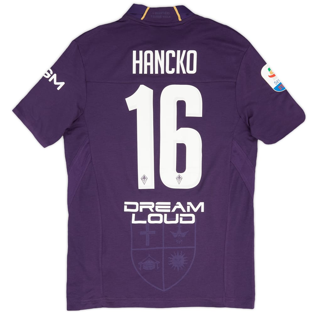 2018-19 Fiorentina Match Issue Home Shirt Hancko #16 - As New - (M)
