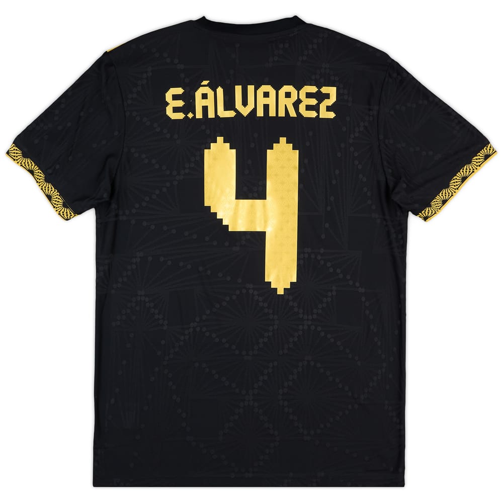 2025 Mexico Authentic Gold Cup Shirt E.Alvarez #4