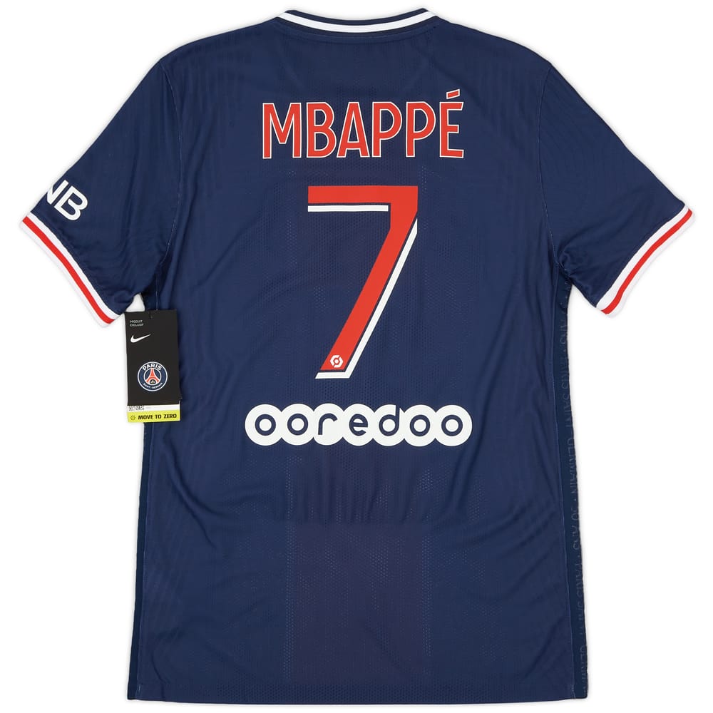 2020-21 Paris Saint-Germain Authentic Home Shirt Mbappé #7 (S)