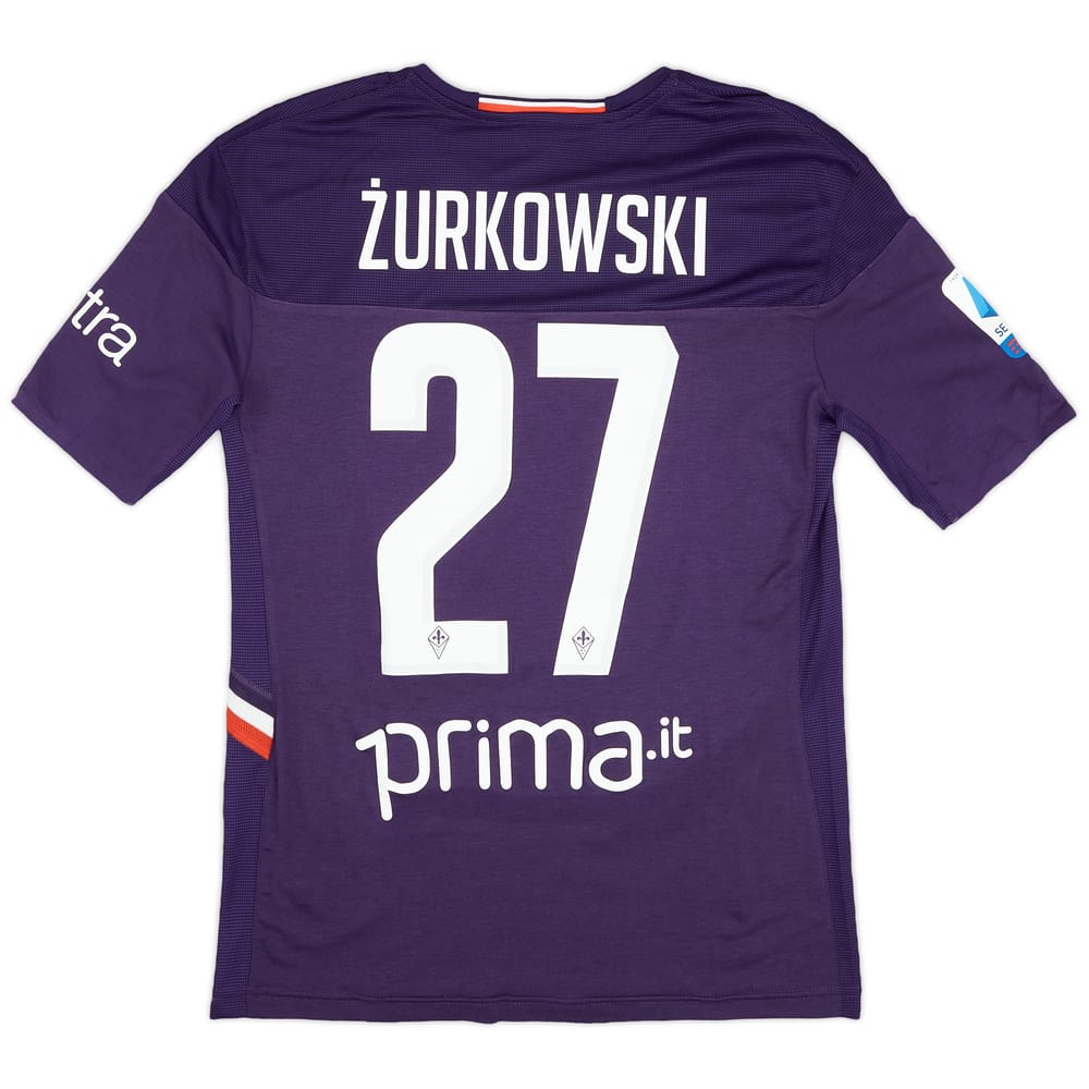 2019-20 Fiorentina Match Issue Home Shirt Zurkowski #27 - 8/10 - (M)