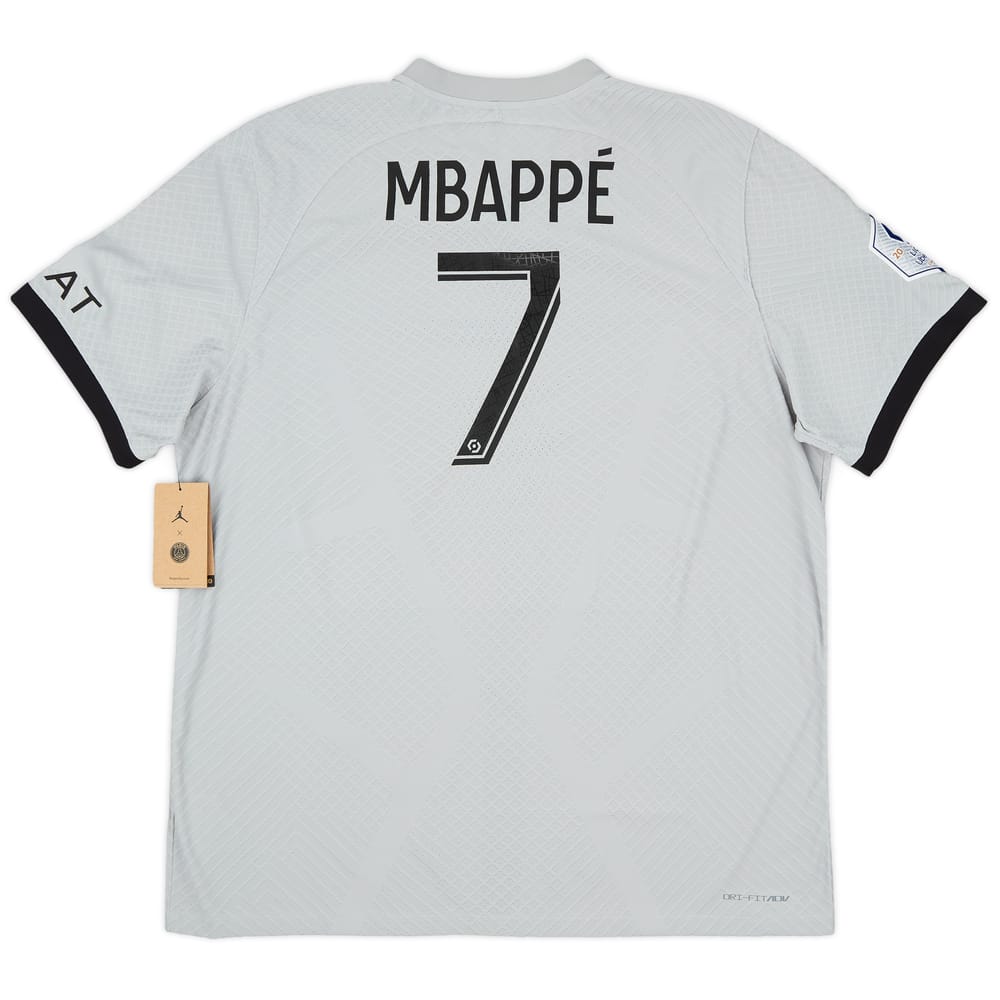 2022-23 Paris Saint-Germain Authentic Away Shirt Mbappé #7 - NEW - (XXL)