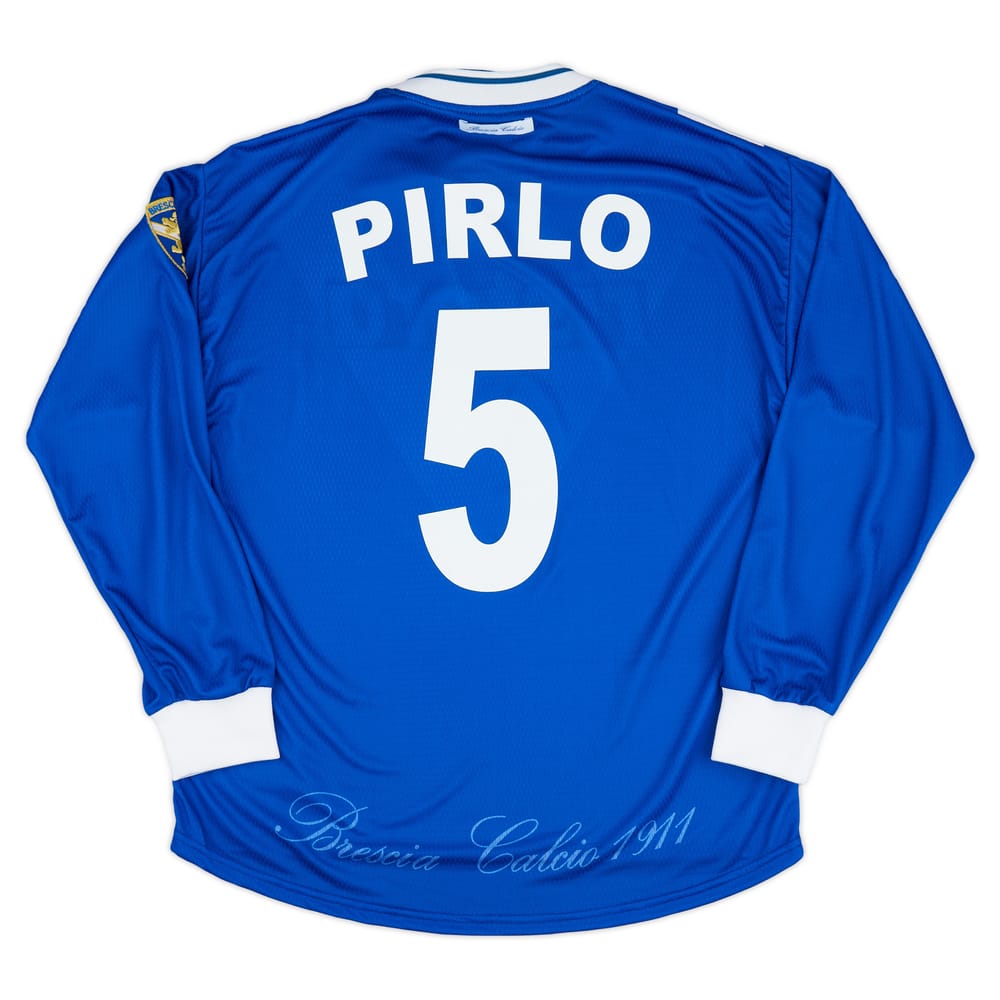 2000-01 Brescia Garman Reissue Home L/S Shirt Pirlo #5