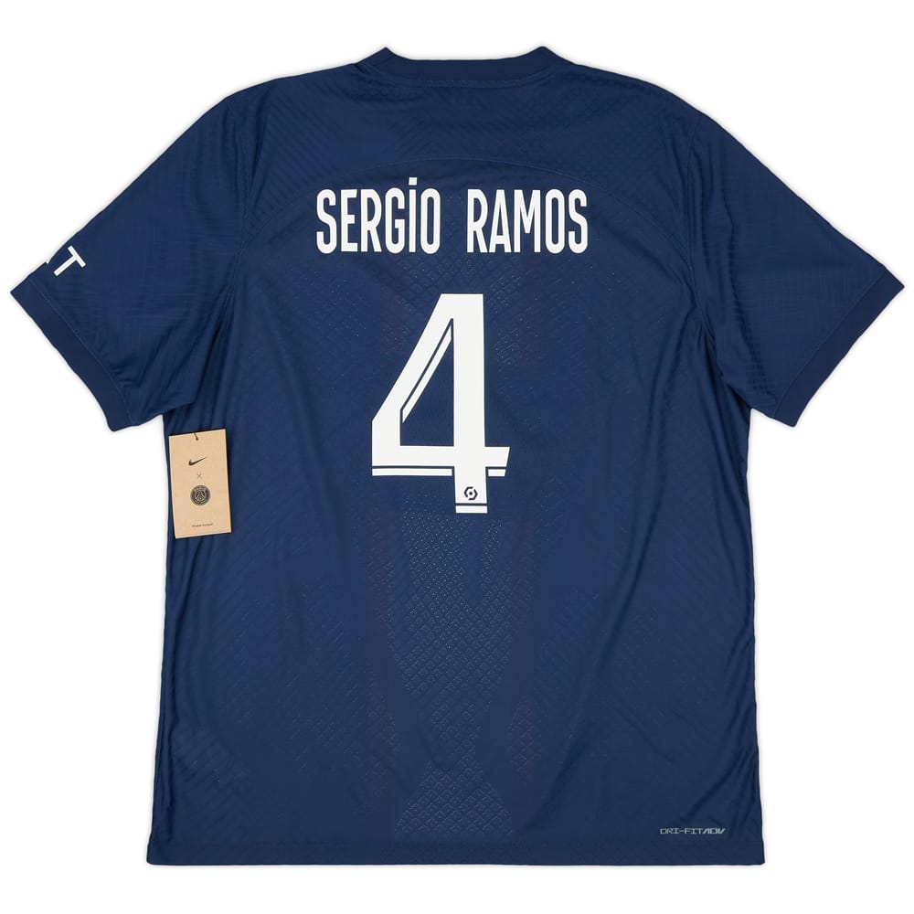 2022-23 Paris Saint-Germain Authentic Home Shirt Sergio Ramos #4 (XL)