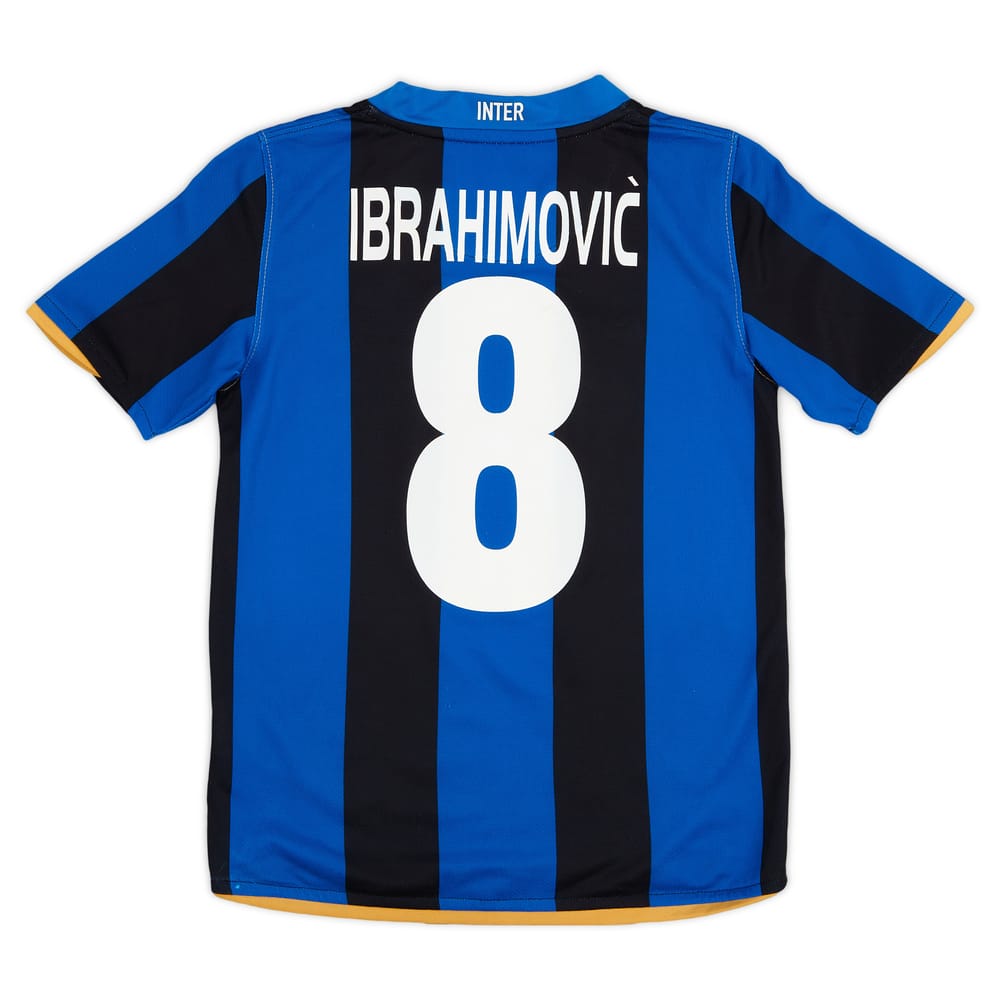 2008-09 Inter Milan Home Shirt Ibrahimović #8 - Very Good 7/10 - (S.Kids)