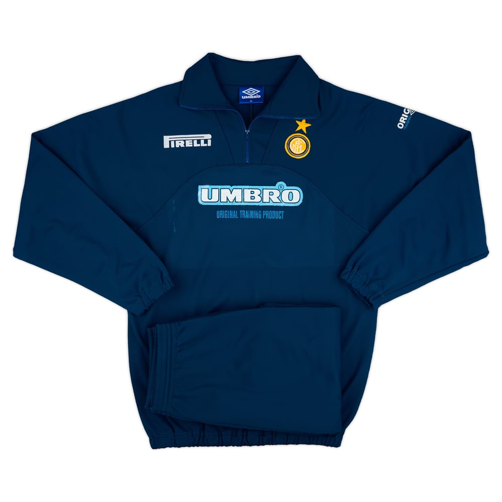 1997-98 Inter Milan Umbro Training Tracksuit - Very Good 8/10 - (XL)