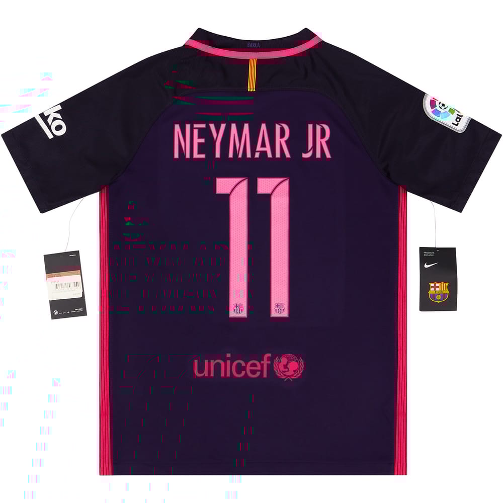 2016-17 Barcelona Away Shirt Neymar Jr #11 KIDS