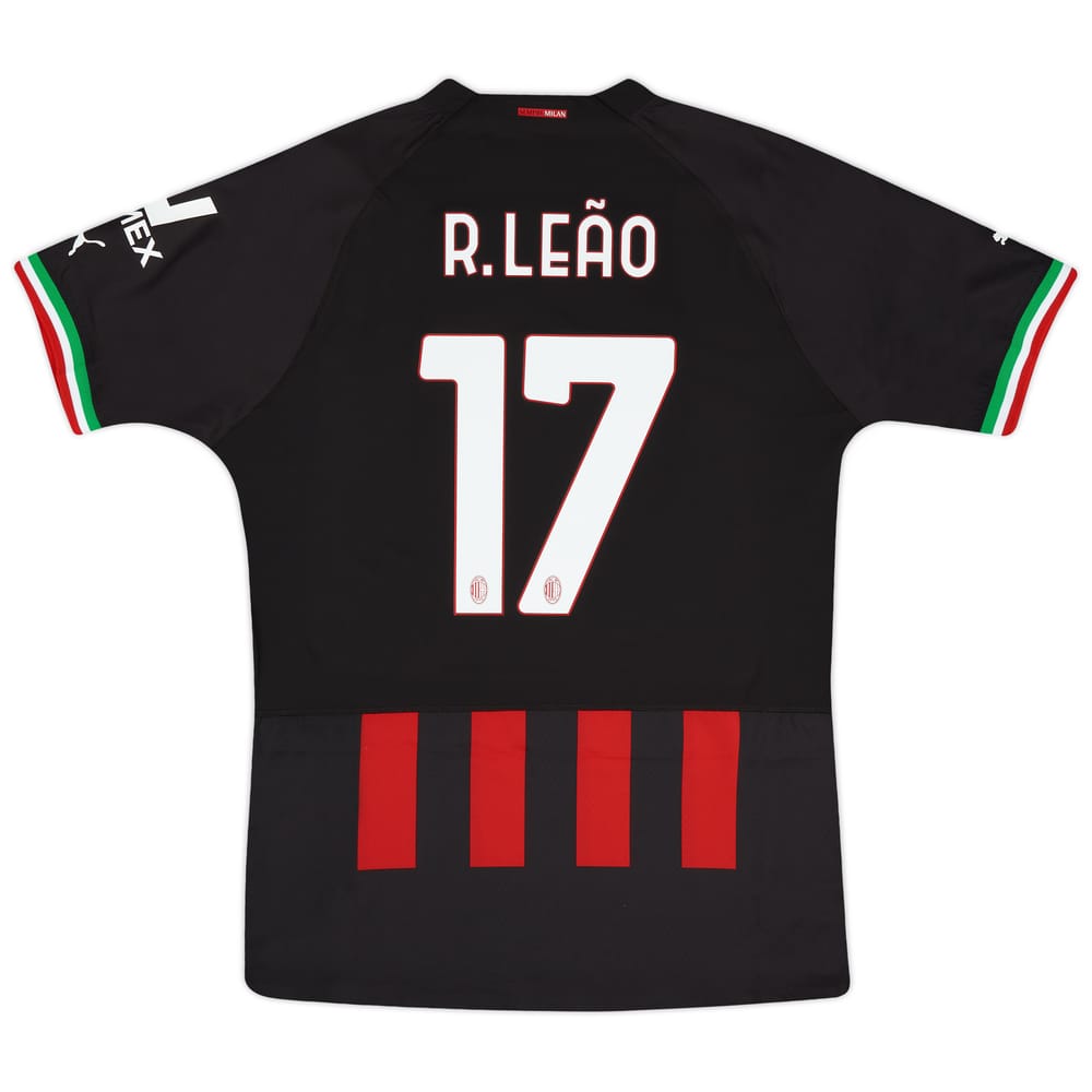 2022-23 AC Milan Authentic Home Shirt R.Leao #17