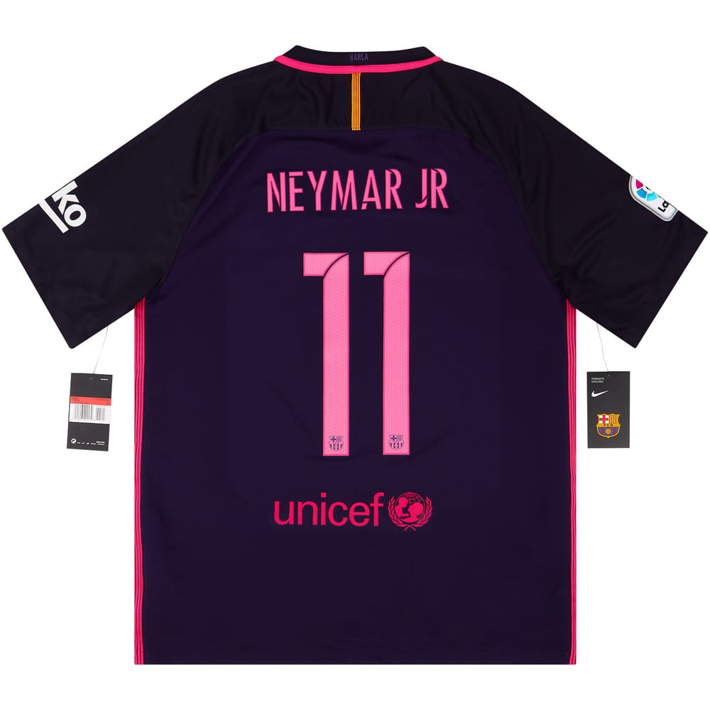 2016-17 Barcelona Away Shirt Neymar Jr #11