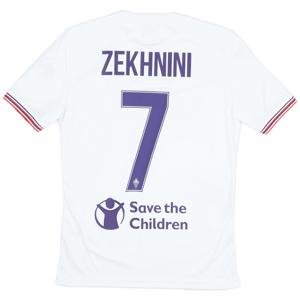 2017-18 Fiorentina Match Issue Away Shirt Zekhnini #7 - As New - (S)