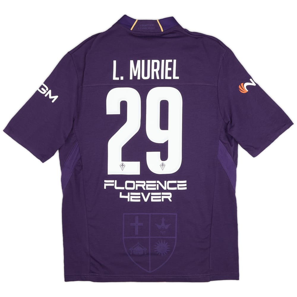 2018-19 Fiorentina Player Issue Home Shirt L.Muriel #29 - As New - (L)