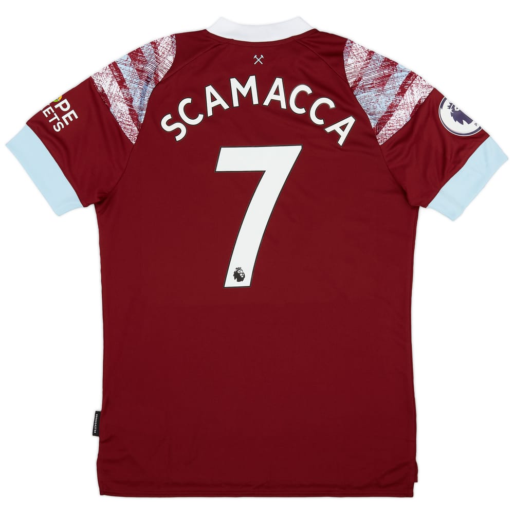 2022-23 West Ham Home Shirt Scamacca #7 - (M)
