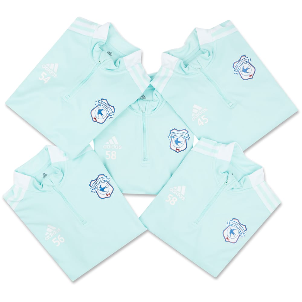 2020-21 Cardiff Player Issue 1/4 Zip Training Top # (Good)