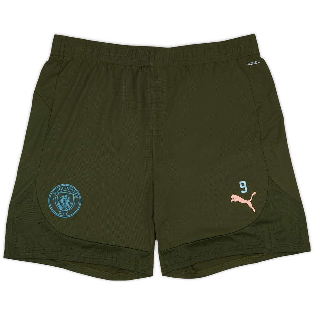 2024-25 Manchester City Player Issue Training Shorts #9 (Haaland) - As New - (XL)