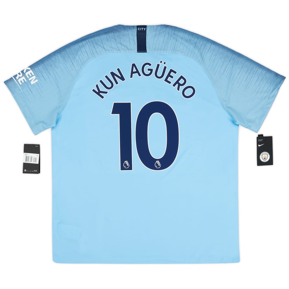 2018-19 Manchester City Home Shirt Kun Agüero #10 - (XXL)