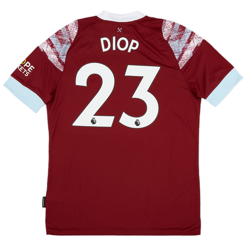 2022-23 West Ham Home Shirt Diop #23 - (L)
