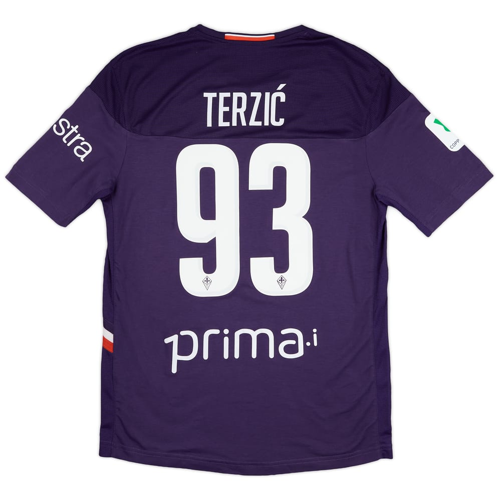 2019-20 Fiorentina Match Issue Home Shirt Terzic #93 - 8/10 - (M)