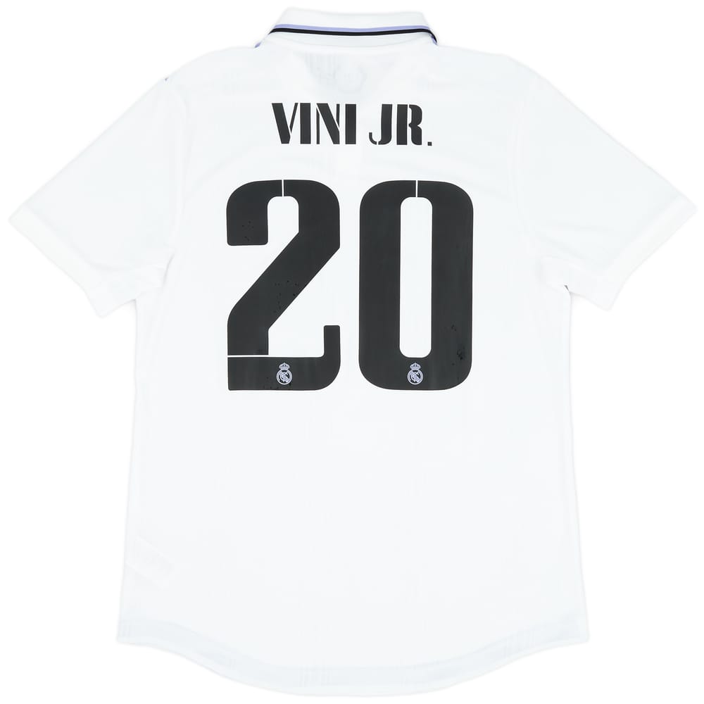 2022-23 Real Madrid Authentic Home Shirt Vini Jr. #20