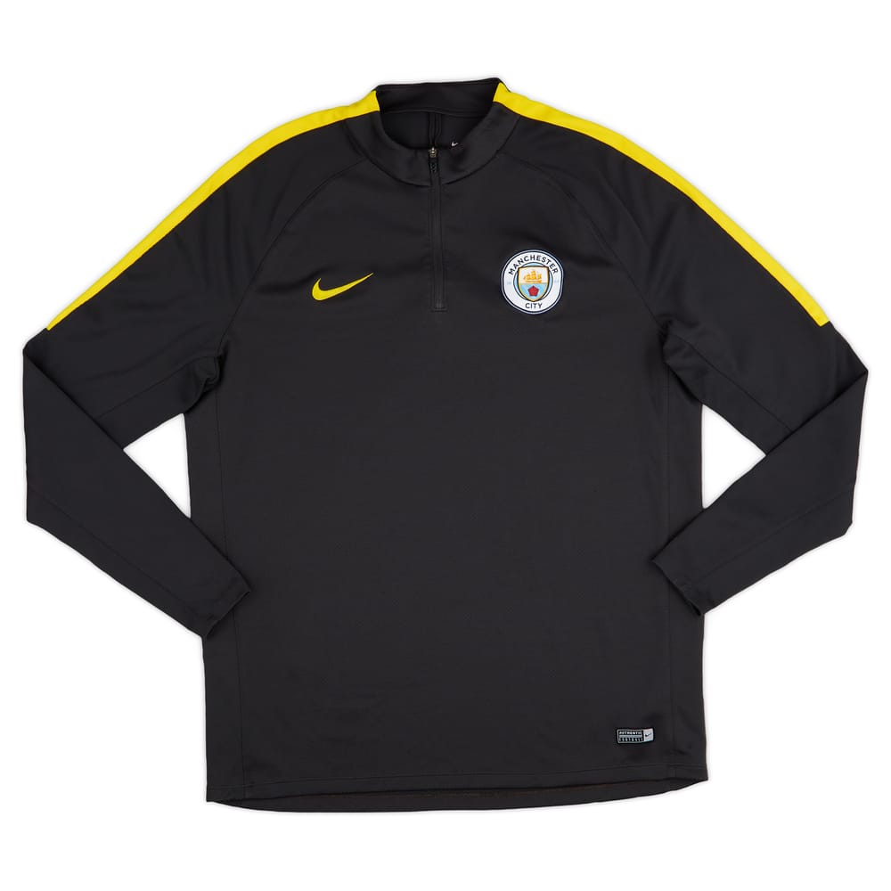 2016-17 Manchester City Nike 1/4 Zip Training Top - As New - (XL)