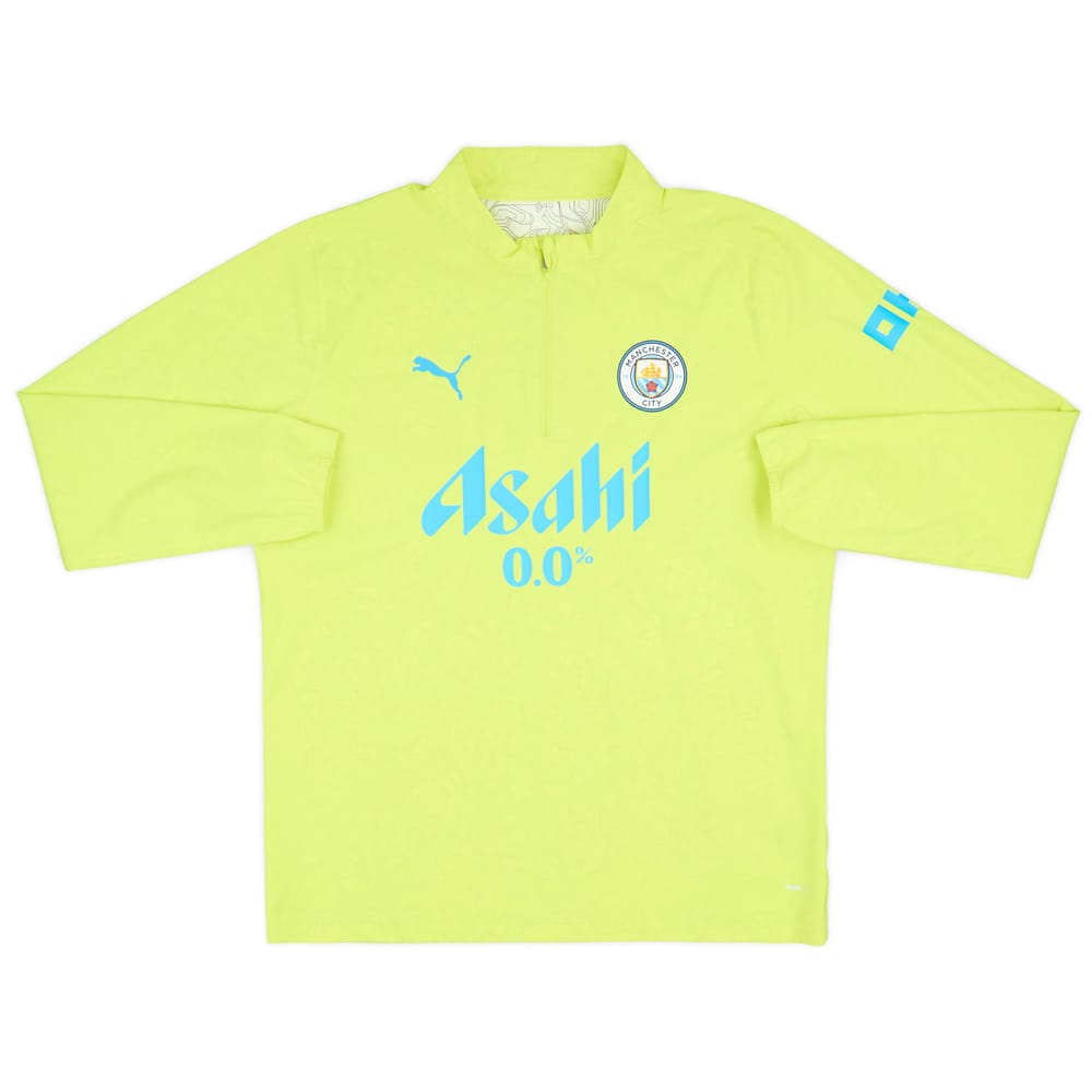 2024-25 Manchester City Player Issue 1/4 Zip Rain Top - As New - (L)